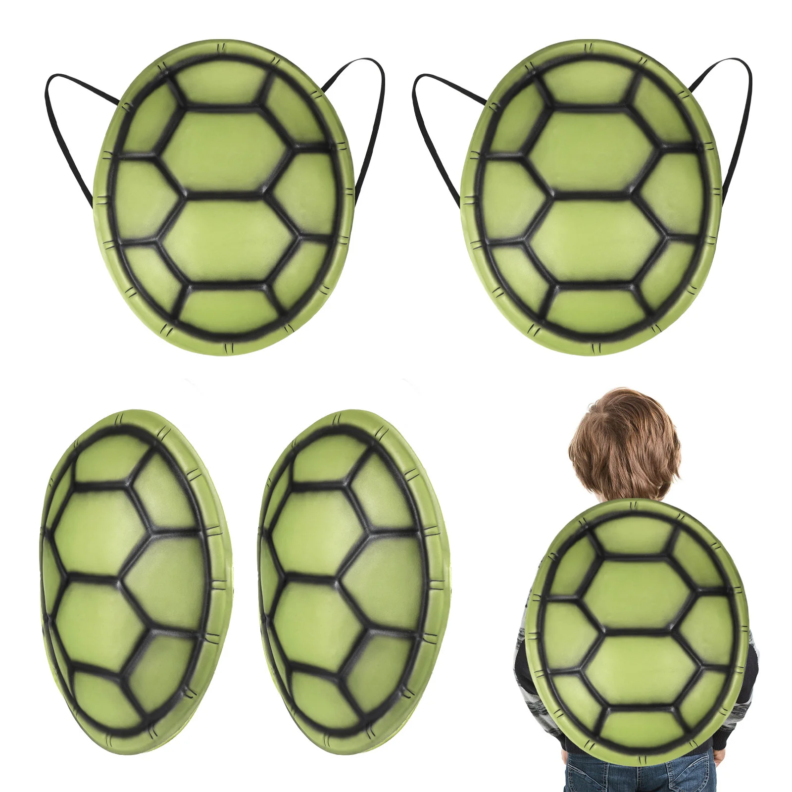 

6PCS Realistic Turtle Shell Halloween Carnival Dance Costume Props EVA Turtle Shell Party Cosplay Dress Toddler