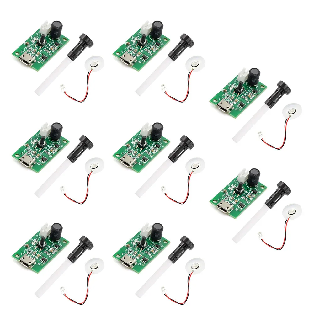 8PCS Humidifier Module USB Spray Module Circuit Board 5V Atomization Plate Mist Maker For Perfume Atomizers Atomization DIY Kit