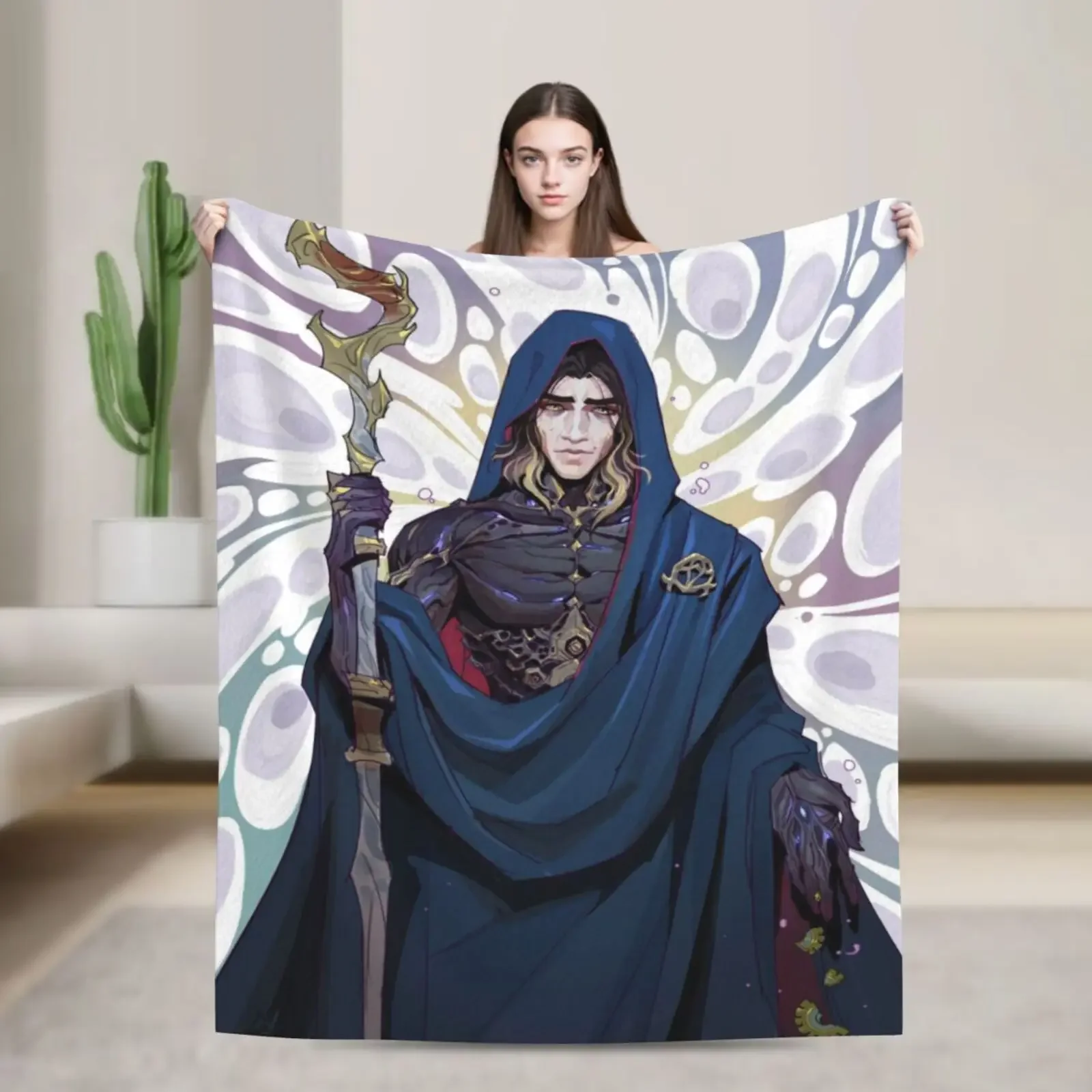 

Уютный фланелевый плед Arcane Viktor Game Anime для гостиной, дивана, кемпинга, путешествий, домашнего декора – идеальный подарок