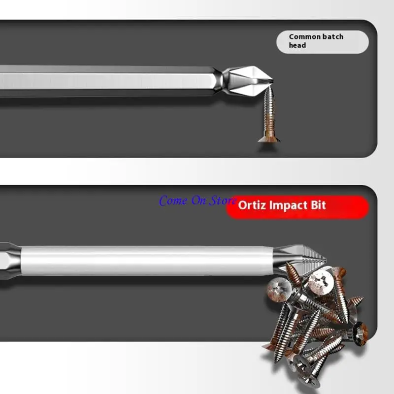M6CF Devys Heavy STEEL STEEL SNOPERIVER SHEX SHANK BIT MAGNECTIN