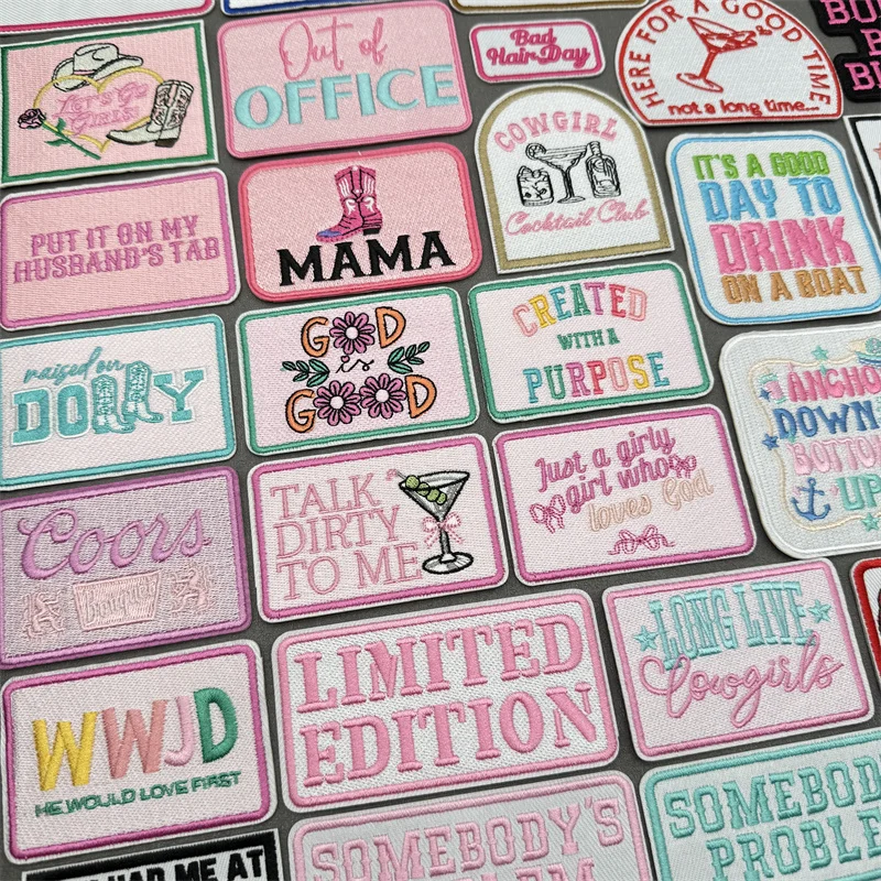 

Нашивка с вышивкой West Cowboys, железные нашивки для одежды, наклейки на куртку, нашивки с буквами на одежду, аппликация для шитья своими руками