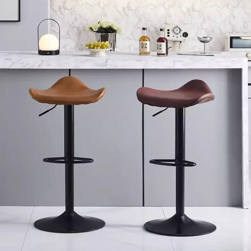 Unique Design Bar Stools Restaurant Bedroom Balcony Designer Dining Chairs Counter Aesthetic Taburete Alto Trendy Furniture