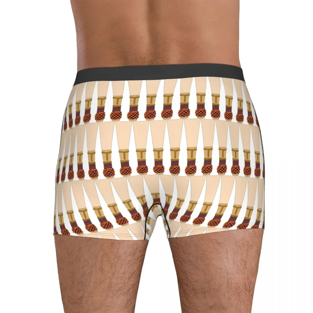 Boxer Confortable pour Homme, Culotte Basson Reed (Orange et Bleu), Sous-Vêtement pour Zones Me, Cadeau pour Petit Ami