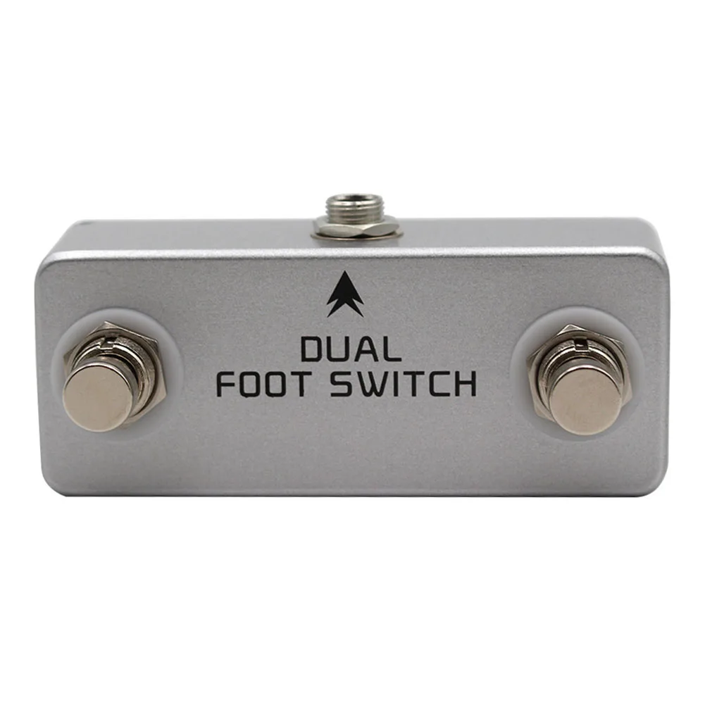 MOSKYaudio Footswitch Dual Latching Footswitch Control Drum Machines Control Effects Pedals Convenient Control For Audio Gadgets