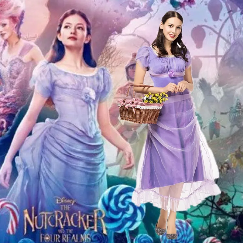 

Clara the Nutcracker And the Four Realms Halloween Women's Costume Adult Cosplay Party Uniform Traditional Chinese Ethnic Wear