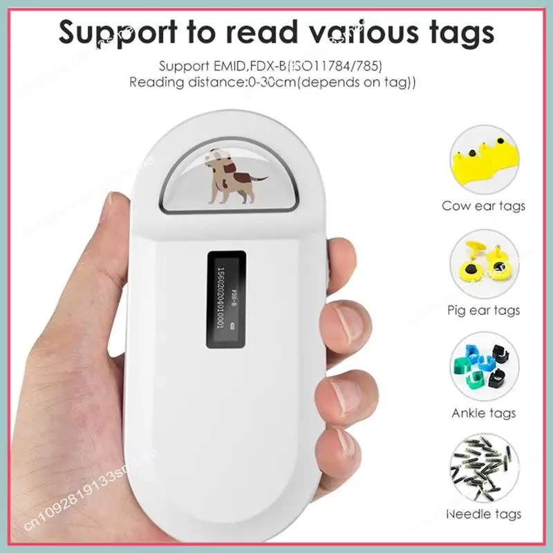 N94R 134.2Khz RFID Reader Pet Microchip Scanner Portable Animal Chip Reader For Animal ID Number Identification