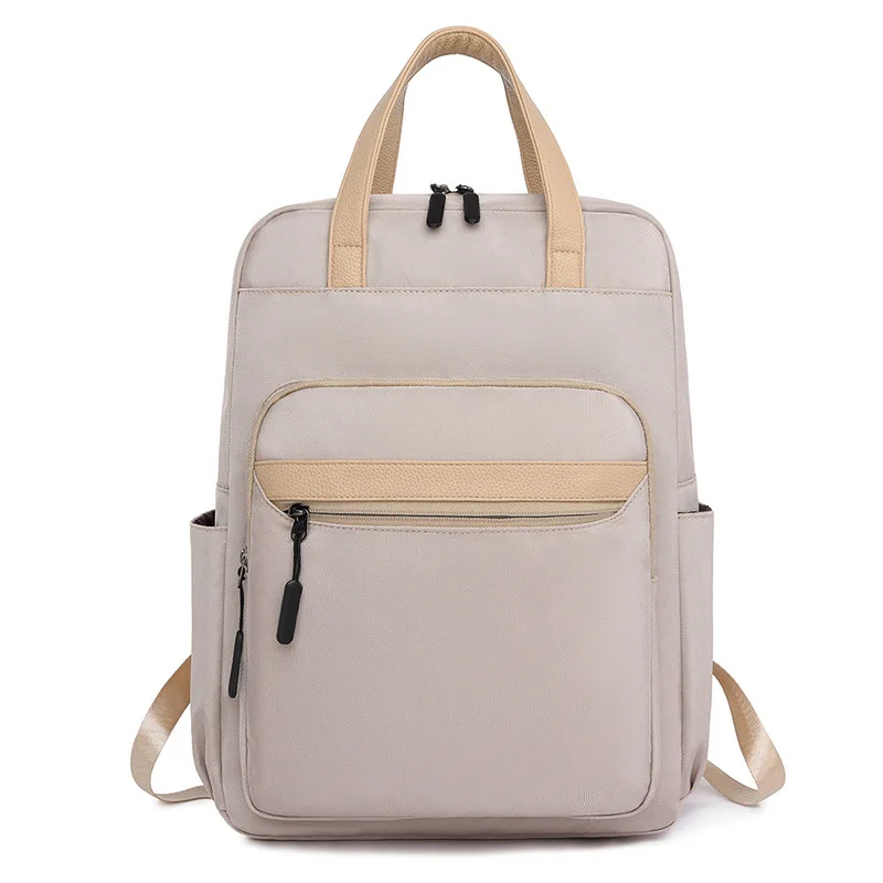 Fashion burden-reducing schoolbag waterproof simple shoulder bag wear-resistant multifunctional computer backpack