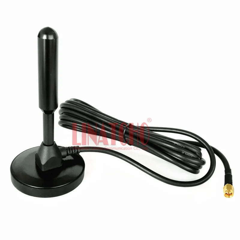 GSM 900MHz 1800MHz Dual Band Magnetic Base Mount Car Repeater Signal Antenna SMA Male