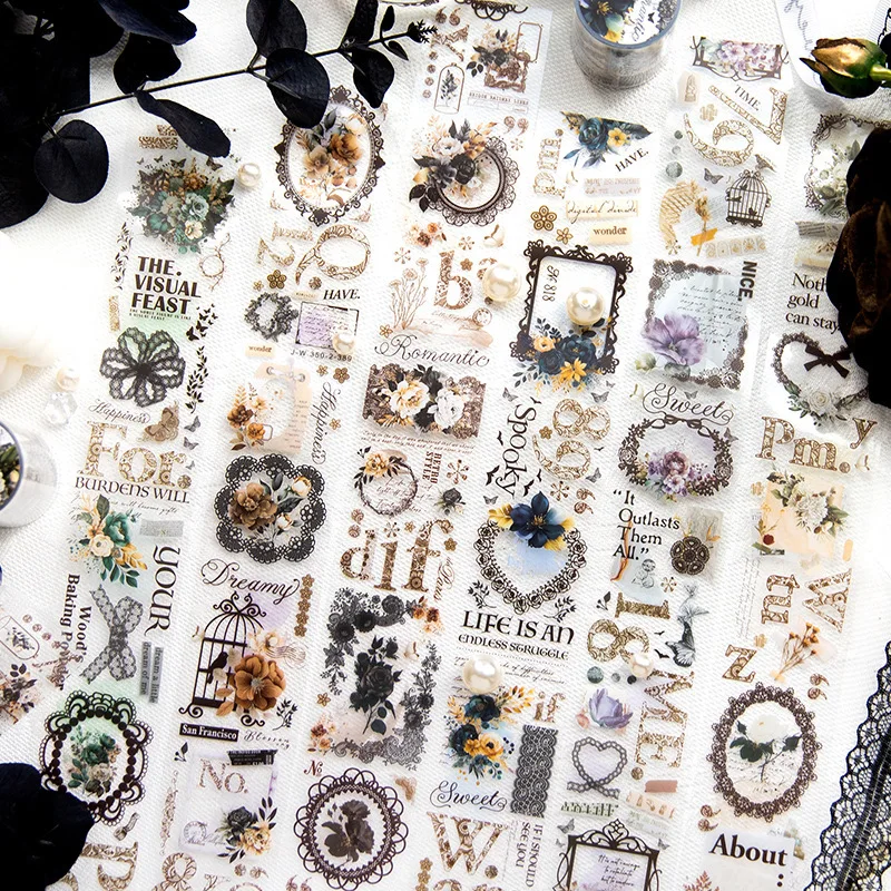 Mr. Paper-Autocollants de décoration en l'horloge, 6 styles, 200cm/rouleau, style artistique nordique, manuel, matériel de bricolage, ruban adhésif