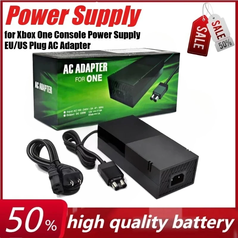 

12V Charger for Xbox One Console Power Supply US/EU Plug AC Adapter with Power Cord for Xbox One