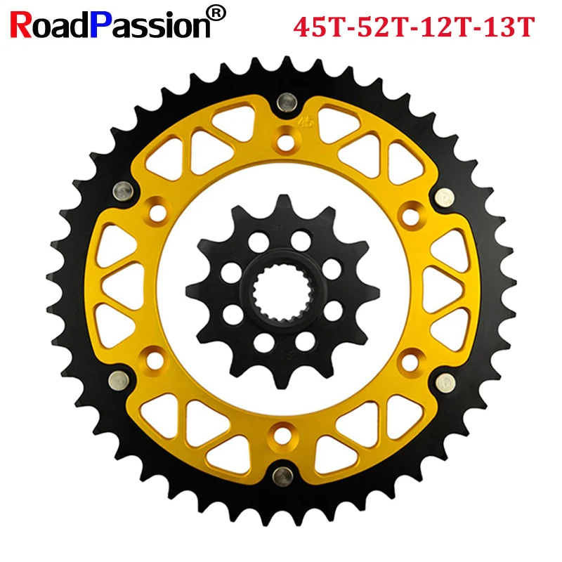 

Передняя Звездочка для мотоцикла 13T 12T, 45T ~ 52T, задние зубья, подходит для SUZUKI RMZ250 RMZ 250 RM 125 RM-Z250 RM125 K4,K5 K6,K7,K8,K9,