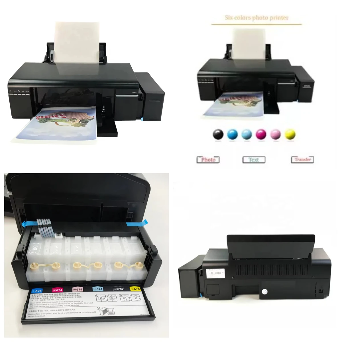 

Новый профессиональный струйный сублимационный принтер формата А4 для дома и офиса с Wi-Fi, 6 цветов, модель 2026 года