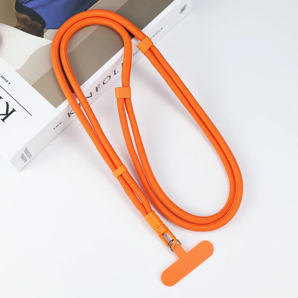 

Crossbody Strap Neck Lanyard For iPhone Air 17 Pro Max 16 16E 15 Plus 14 Phone Charm Chain Keychain Orange Landyard Accessories