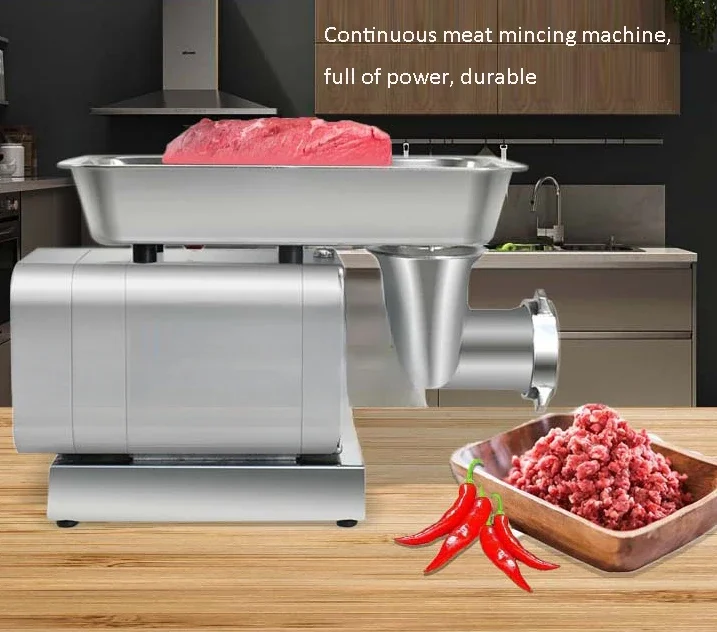 مفرمة لحم كهربائية من Www، مفرمة طعام من الفولاذ المقاوم للصدأ شديدة التحمل، مفرمة لحم فواكه وخضروات، مفرمة لحم تجارية