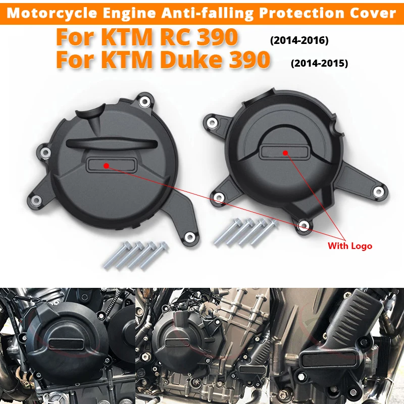 

For KTM RC390 KTM Duke 390 2014-2016 Motorcycle Engine Anti-falling Protection Cover slip on KTM RC390 KTM Duke 390