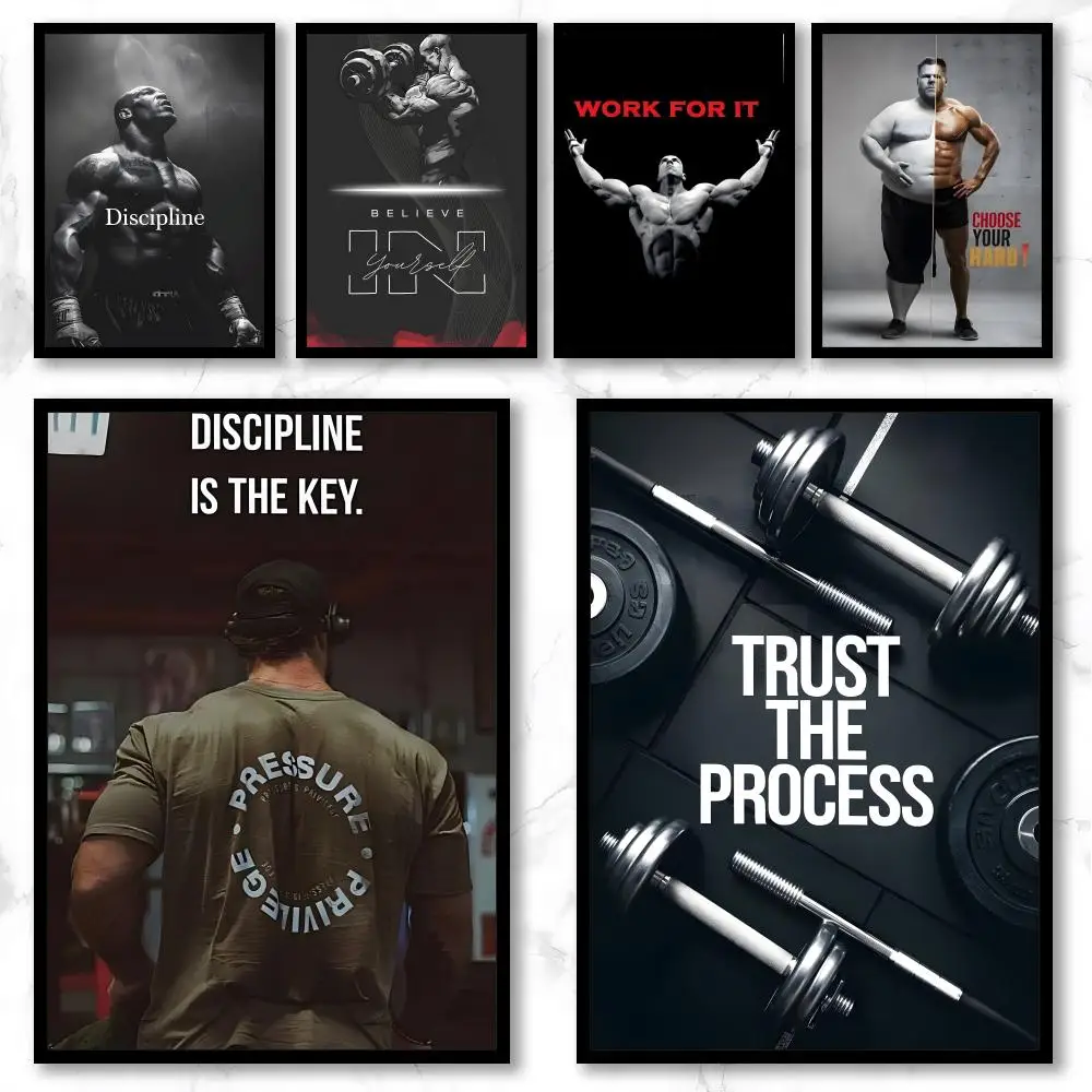 Affiche artistique de motivation pour le fitness, affiches d'art graffiti contemporain, décoration murale chic pour la maison, le studio, le bureau et la cafétéria