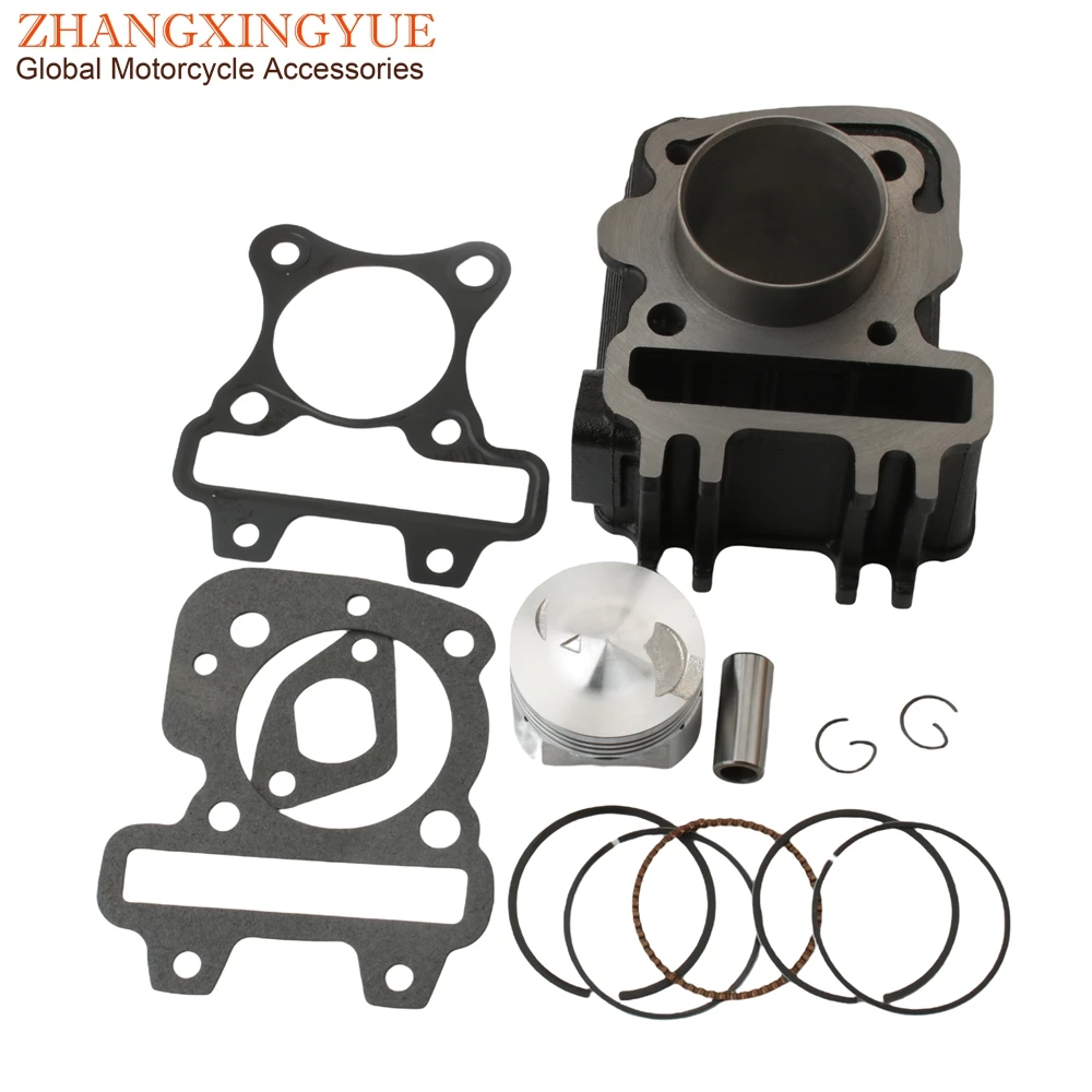 70cc 47mm Big Bore Cylinder Block Kit For Aprilia Scarabeo 50 Sport City One 50cc 4T 2V Scooter Engine Parts