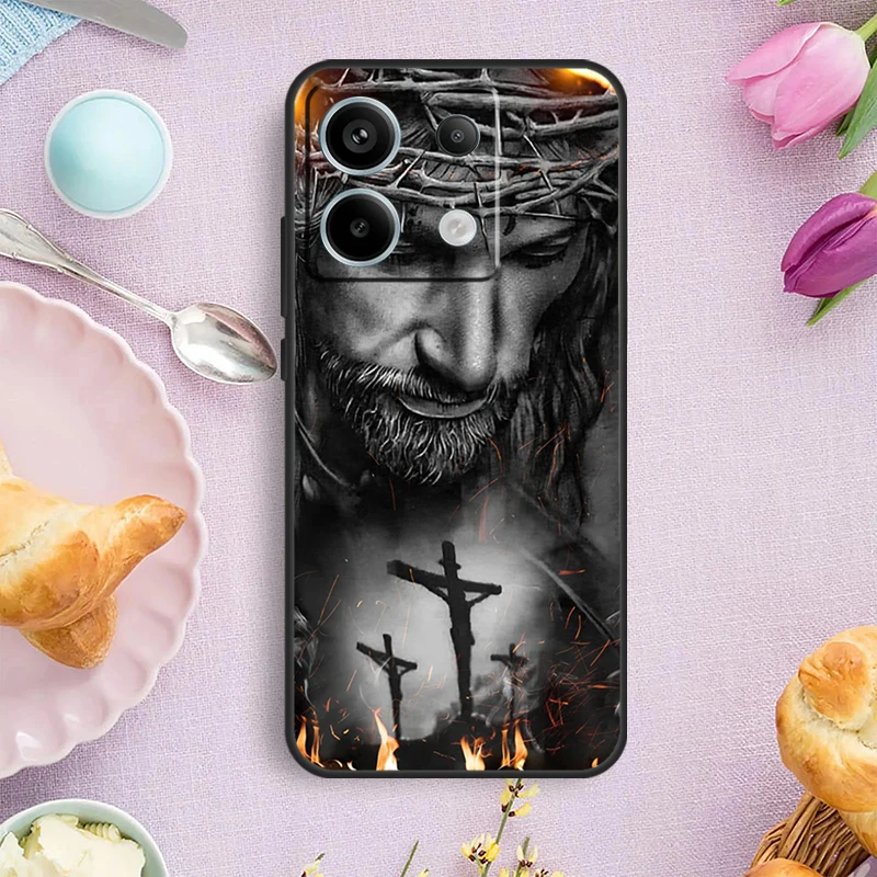 Virgin Mary And Jesus Case For Xiaomi Redmi Note 13 Pro Note 12 11 9 10 Pro 10S 11S 12S Redmi 13C 10C 12C Cover