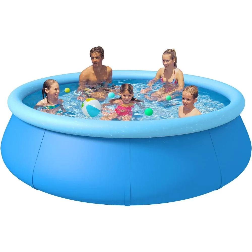 

Inflatable Swimming Pool, Swimming Pool above Ground 10ft x 30in, Round Inflatable Pools Adult, Quick Set Inflatable Pool