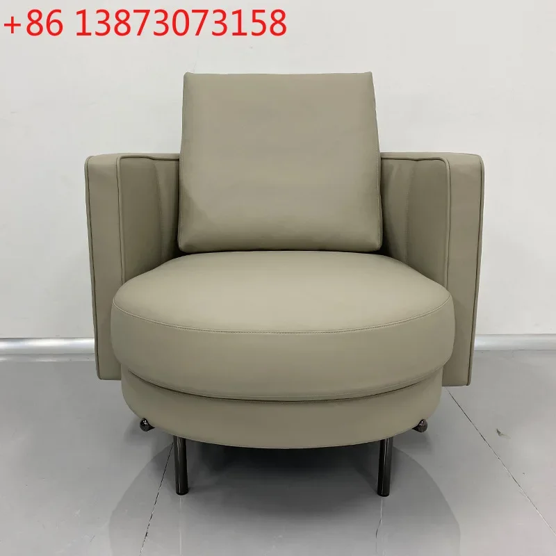 

Nordic light luxury designer villa hotel reception Internet celebrities ins single fabric sofa chair