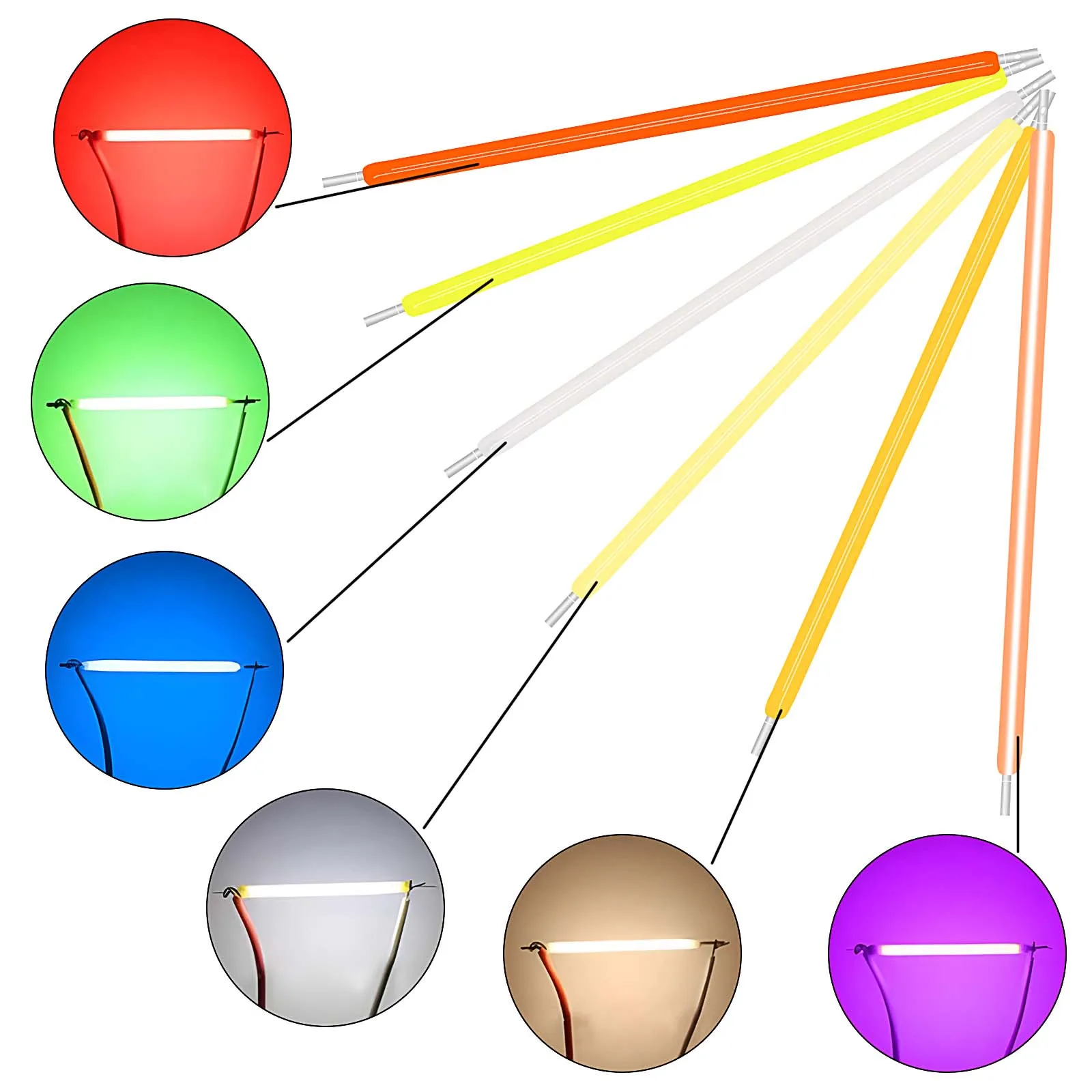 10pcs Edison Bulb Led Filament Lamp Parts Dc 3v Led Chip Incandescent Light Accessorie