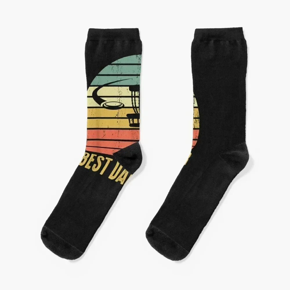 

Best Dad By Par Funny Disc Golf Socks football basketball snow japanese fashion Mens Socks Women's