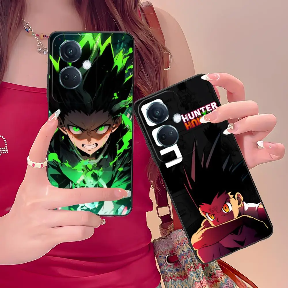 هنتر غون قضية الهاتف الخليوي المحمول ل ممن لهم رينو 14 13 12 11 10 9 8 7 6 5 F T Pro 5G غطاء الطباعة الملونة فاخرة جميلة #1