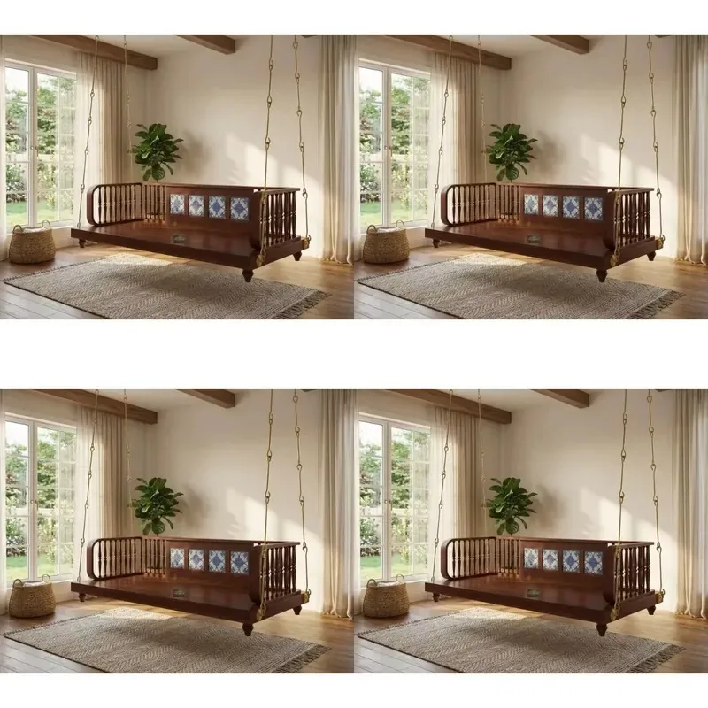 for Vintage Teak Farmhouse Style Durable Lightweight Terrace Bench Double Sided Flippable Outdoor Use Suitable Wedding Parks