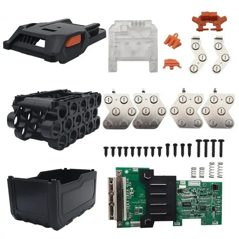 Efficient 15 Core 18650 Li- Battery Case Shell Charging Protection Board PCB For AEG RIDGID 18V Lithium Battery R840083 R8400