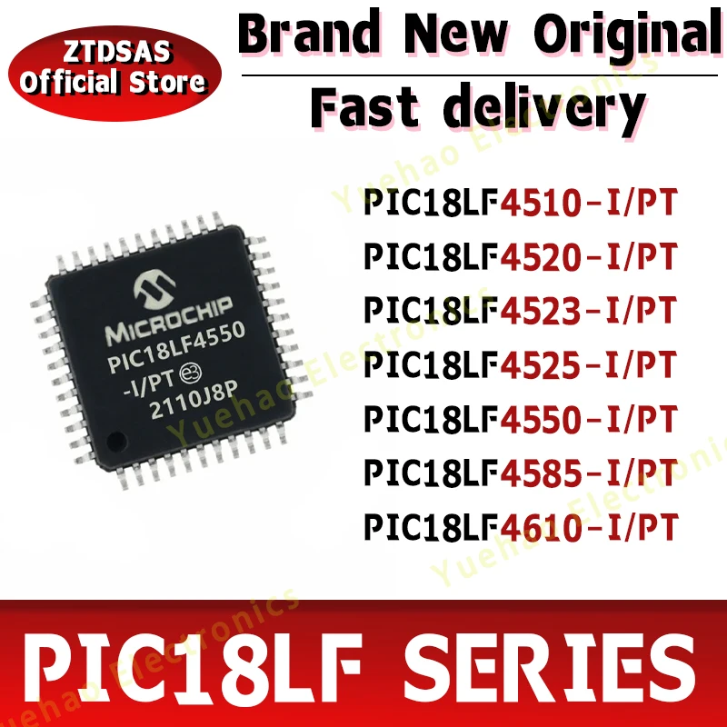 

PIC18LF4510-I/PT PIC18LF4520 PIC18LF4523 PIC18LF4525 PIC18LF4550 PIC18LF4585 PIC18LF4610 PIC18LF IC MCU Chip QFP-44