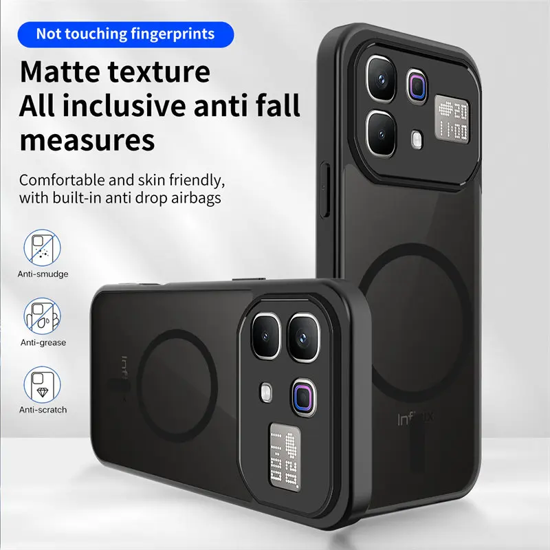 For Infinix Note 60 60 Pro case Luxus Transparent Matt Magnetisch PC Rundum-Schutz Anti-Sturz-Cover for Infinix Note60 Pro Funda