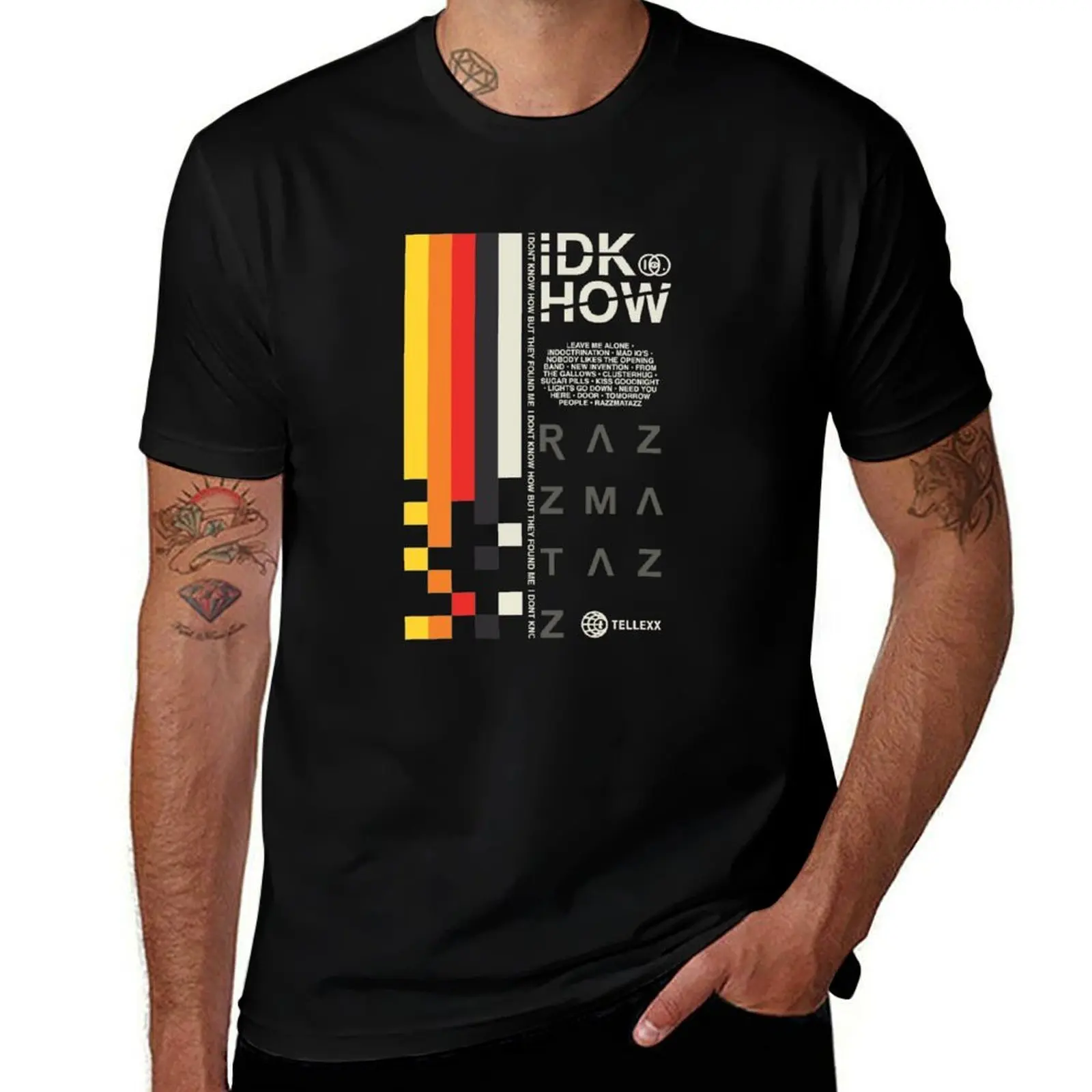 Idkhow razzmatazz tellexx stripes design T-Shirt t shirt personalised T-Shirt