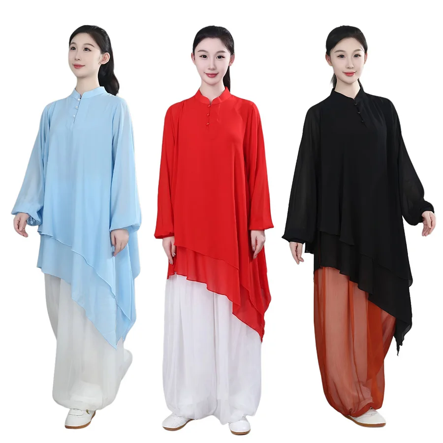 New TaiChi Outfit for Guys and Gals Spring Summer Autumn Wear Great for Baduanjin Workouts Martial Arts Shows