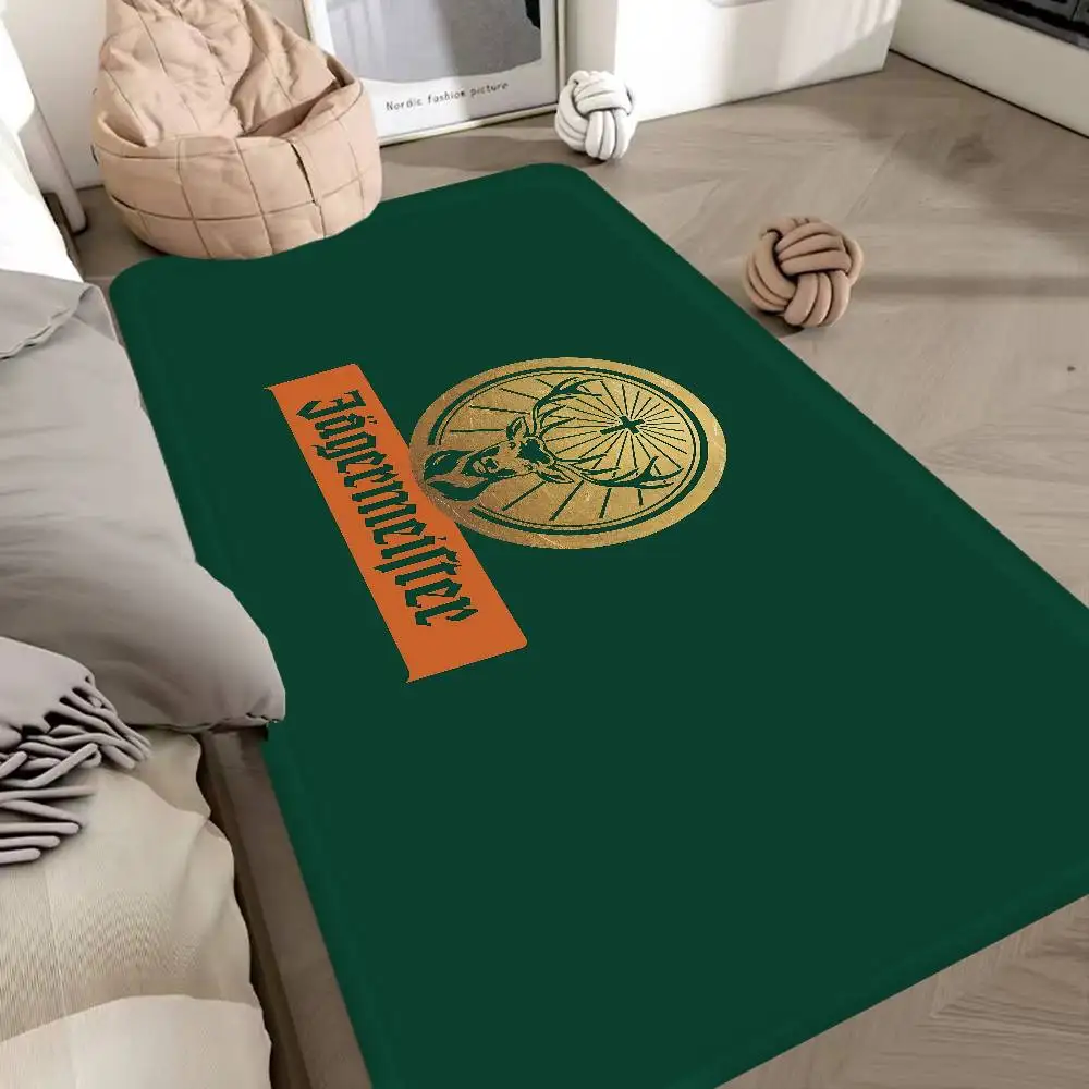 Felpudo de entrada Fashion Drinks J-Jagermeisters, felpudo de estilo nórdico para dormitorio, sala de estar, hogar, balcón, antideslizante, hogar moderno