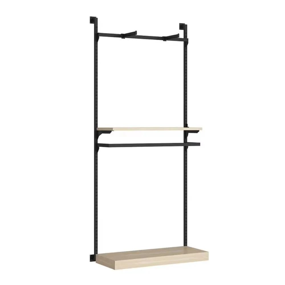 의류 매장 진열대 이중 행거 어린이 의류용 벽걸이형 엄마와 아기 선반 슈퍼마켓용