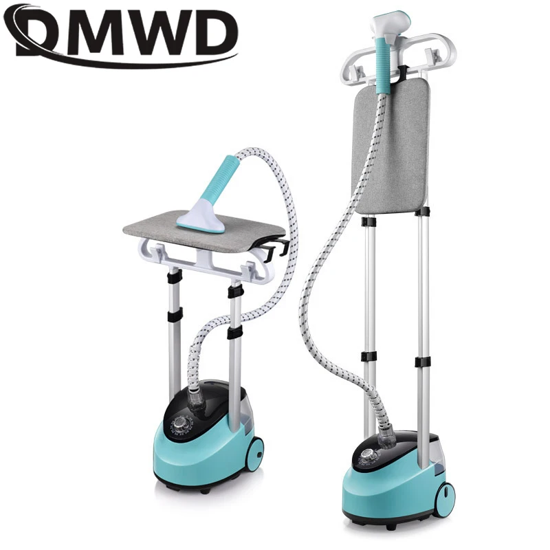 DMWD Electric Vertical Garment Steamer Iron Adjustable Clothes Steamer Hanging Ironing Machine Dry Cleaning Steam Brush 2000W