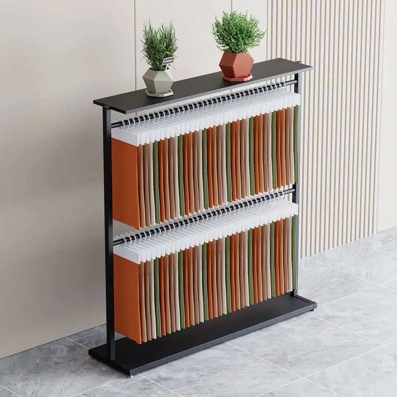 Fabric color card display rack Floor-to-ceiling fabric elevator display cabinet Fabric sample shelf Nakajima  color plate
