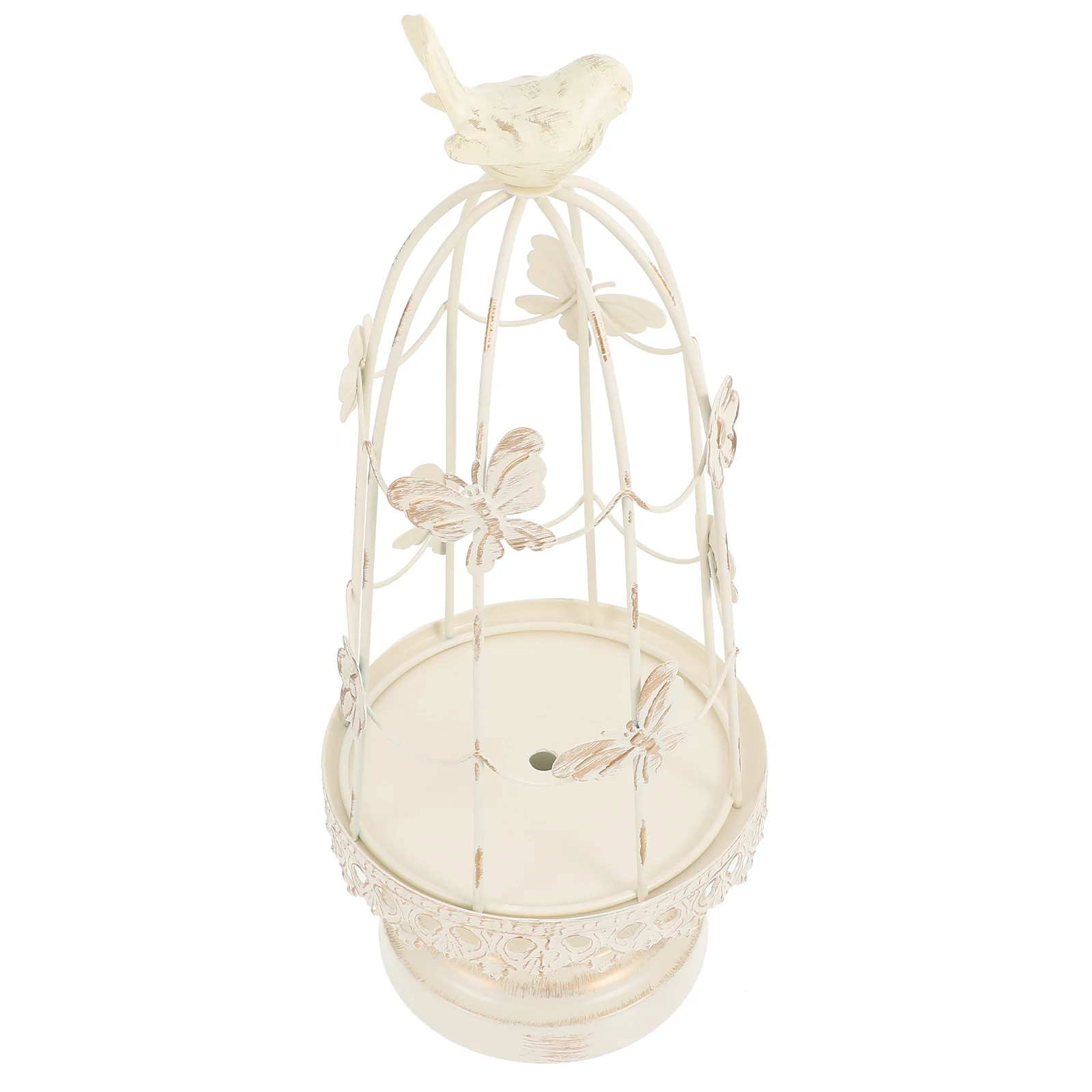 

Birdcage Holder Candlestick Holders Table Candleholders Wire Centerpieces for Tables