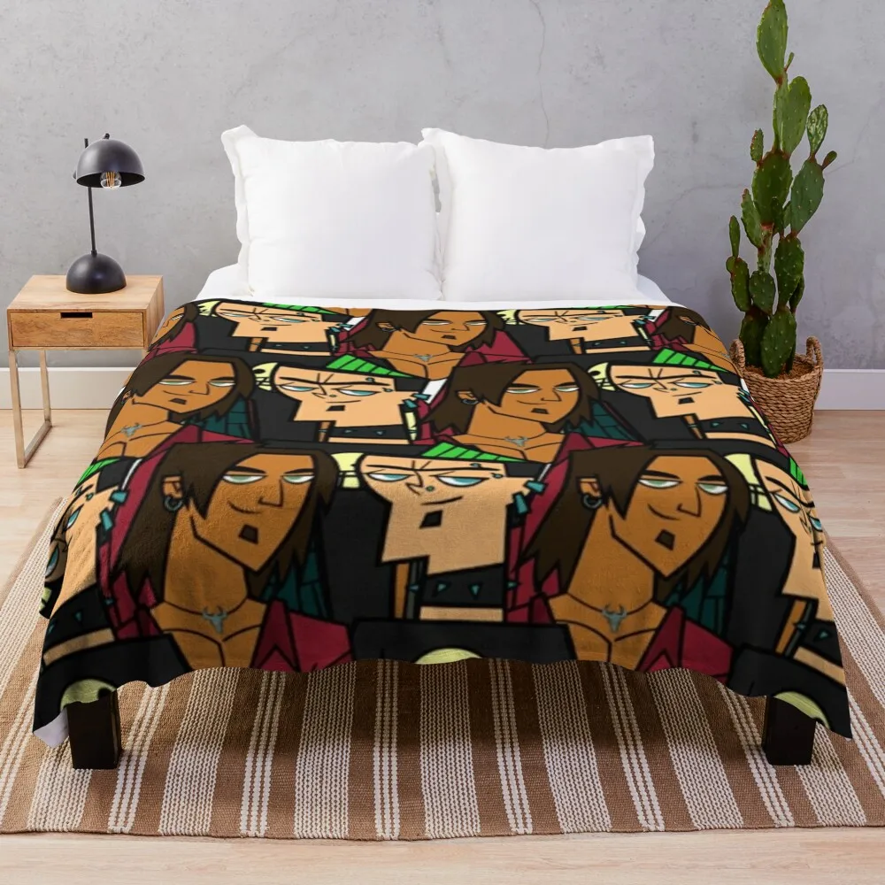 Total Drama: Duncan/Alejandro Throw Blanket Furry valentine gift ideas Blankets