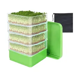Vegetables Sprouting Tray Bean Sprouts Machine Grow Large Capacity Green Seeds Growing Wheat Hydroponic Seed Sprouter Kit