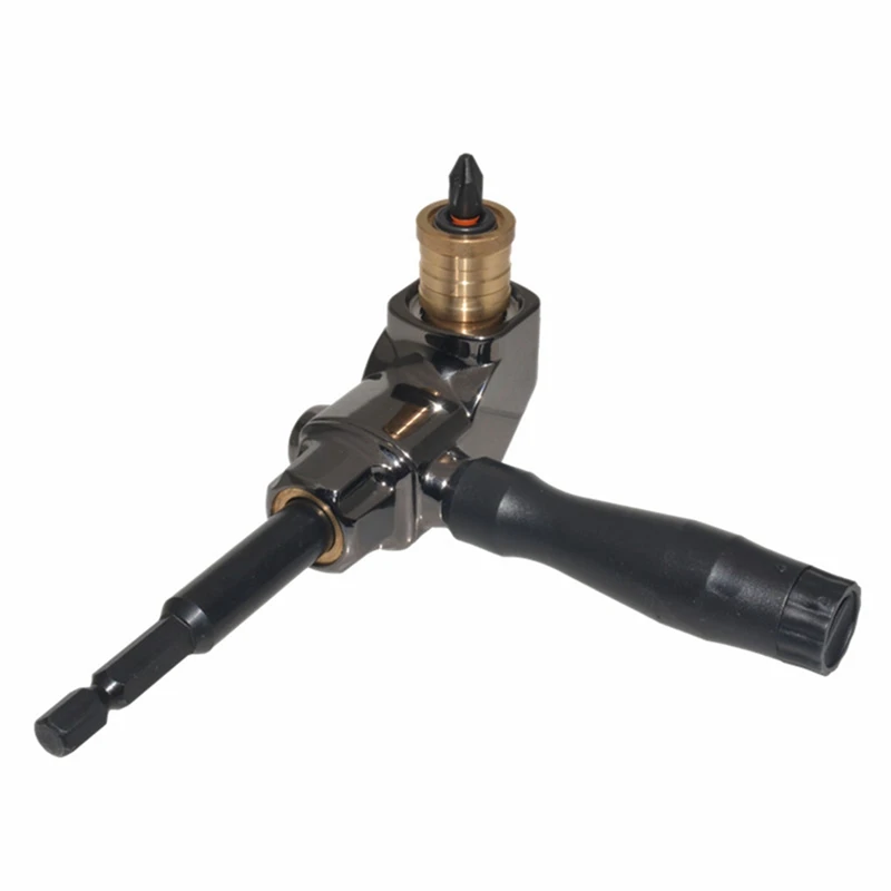 Adaptador de soporte de enchufe de controlador de ángulo recto, cabezal de lote de repuesto, dispositivo de esquina, brocas de destornillador de taladro eléctrico, fácil de usar