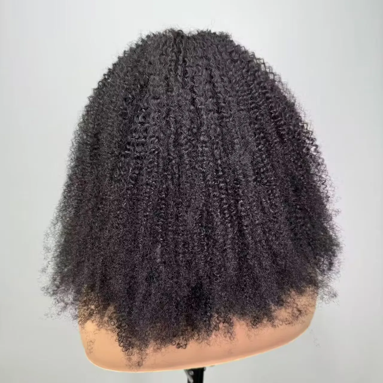 4C غريب حواف المنغولية الأفرو شعر مستعار شديد التجعد 13x6 HD الدانتيل أمامي خصلات الشعر المستعار الإنسان شعر الإنسان مجعد 5x5 HD الدانتيل إغلاق شعر مستعار #5