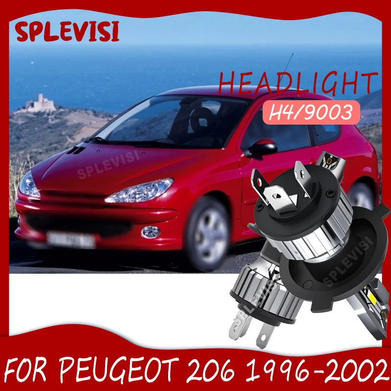 Clearer Visibility Smooth and Stable Lighting Easy to Install LED Headlight For PEUGEOT 206 1996 1997 1998 1999 2000 2001 2002