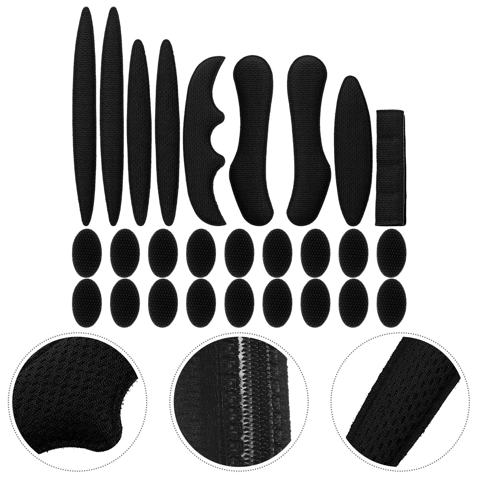 

1Set Motorcycle Padding Kit Breathable High-Fit Sponge Inner Pads for Cycling Bike E-Vehicle Helmets Wide-Range Head