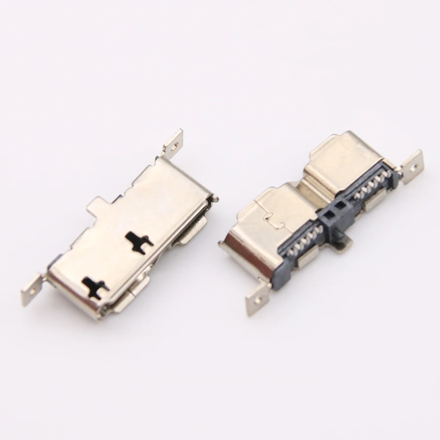 2pcs Micro USB 3.0 Jack Sockect Tail Connector Female 180 Degree Vertical Charging Port Mobile Hard Disk Interface