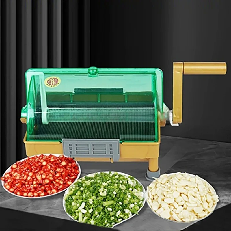 Chili onion coriander hand cutter garlic hand crank design efficient kitchen tool