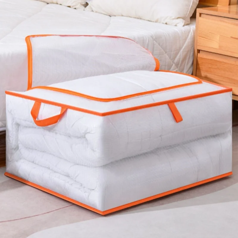 1/3/5PCS Foldable Storage Bag PVC Waterproof Transparent Storage Bag Large Capacity Household Clothes Quilt Storage Bag