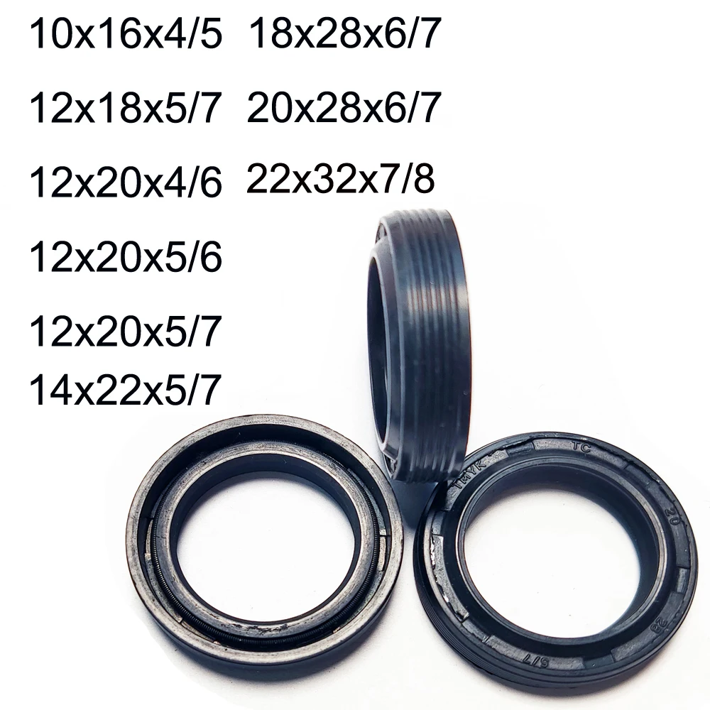 3PCS Car Head Pump Repair Kit Water High Pressure Washer Plunger Oil Seal 12x20x5/7 10x16x4/5 12x18x5/7 14x22x5/7 18x28x6/7