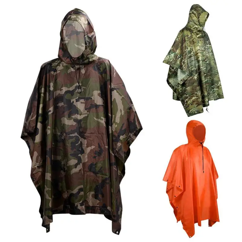 

Poncho Raincoat Raincoat Jacket Waterproof Rain Ponchos With Hood For Men Women Raincoat Jacket For Adults For Hiking Hunting