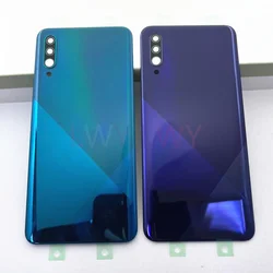 Battery Back Cover For Samsung Galaxy A30S A307 Plastic Chassis Rear Door Housing Case Replace With Adhesive Camera Lens